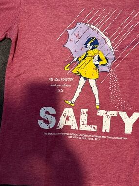 Girls' Pink Heather 'Salty' Graphic Short Sleeve Tee